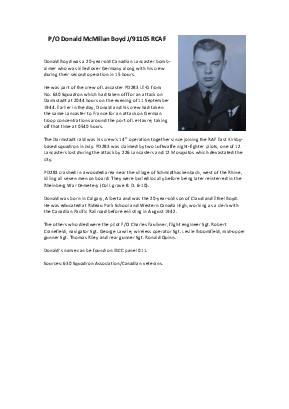 A preview of a PDF biography for Boyd, Donald McMillan